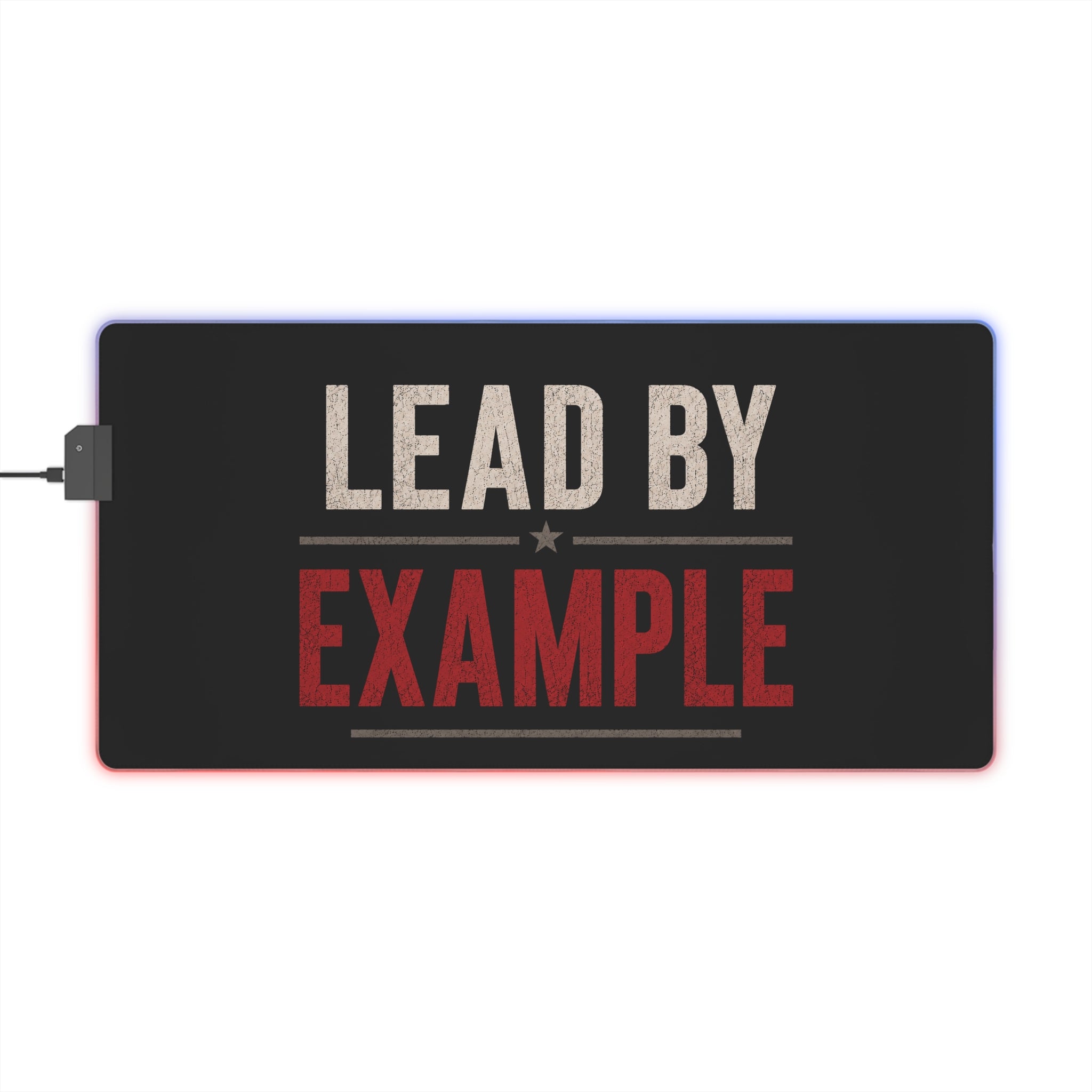 LED Gaming Mouse Pad — " Lead by Example" RGB Extended Desk Mat