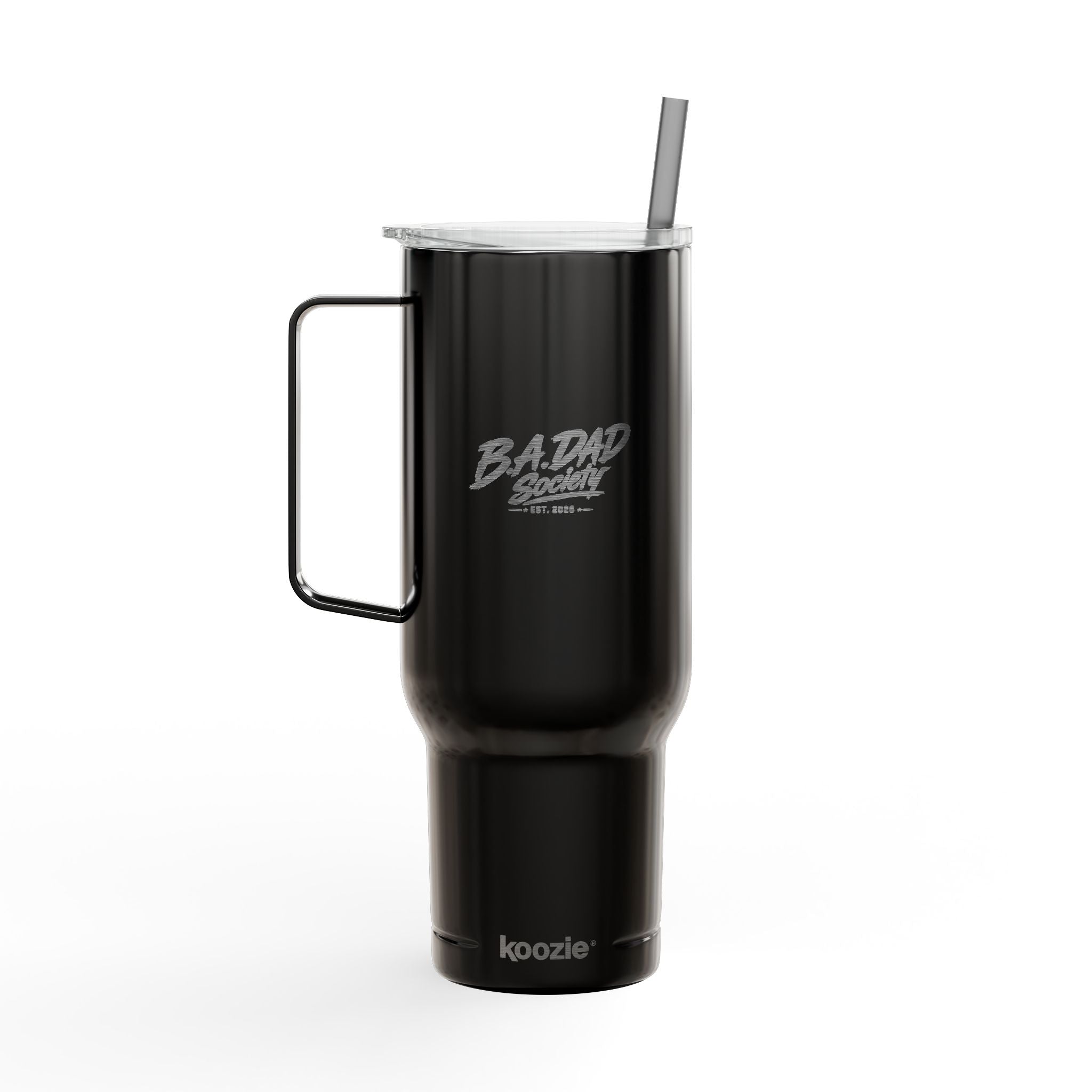 Engraved 40oz Insulated Tumbler with Lid & Straw