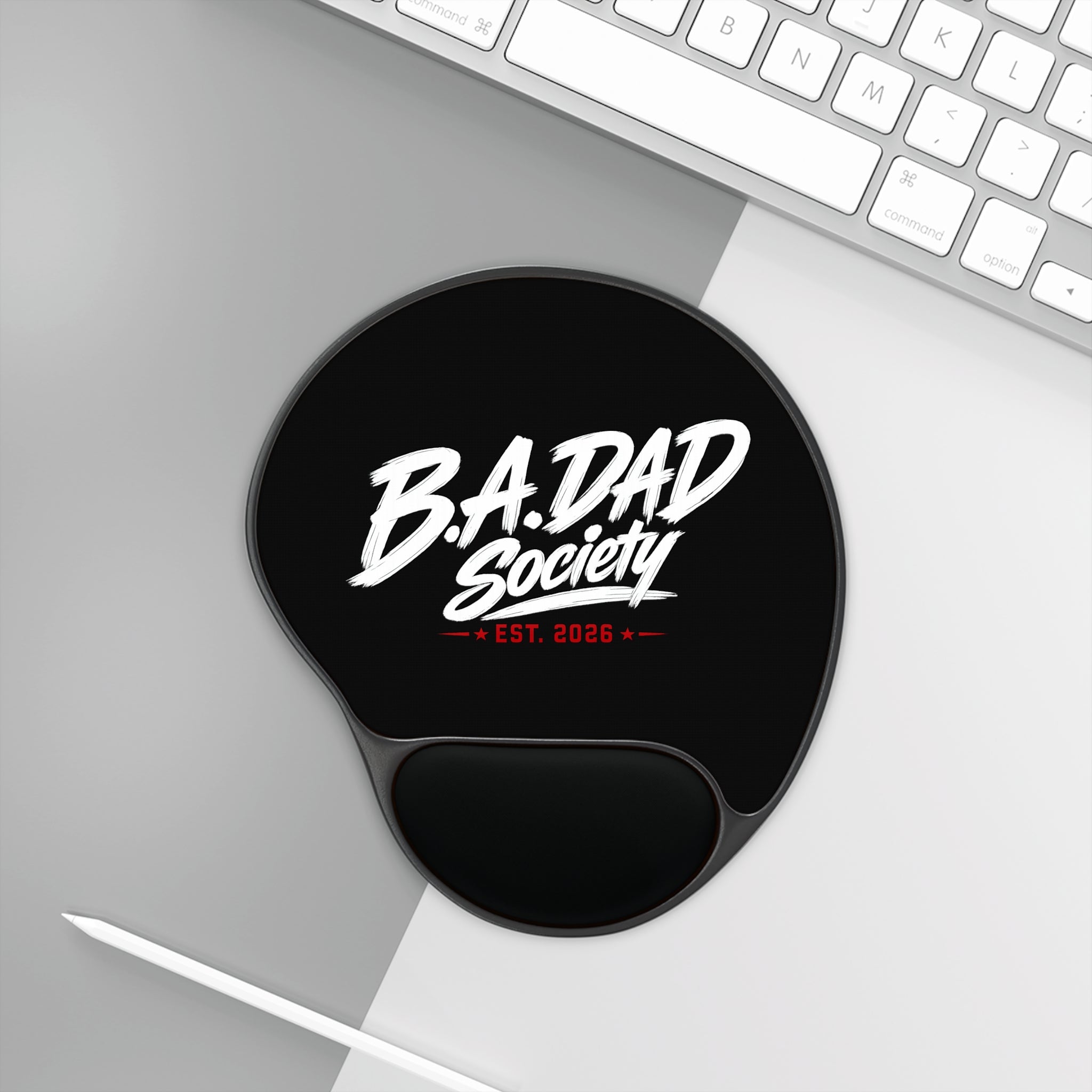 B.A.Dad Society Mouse Pad with Wrist Rest