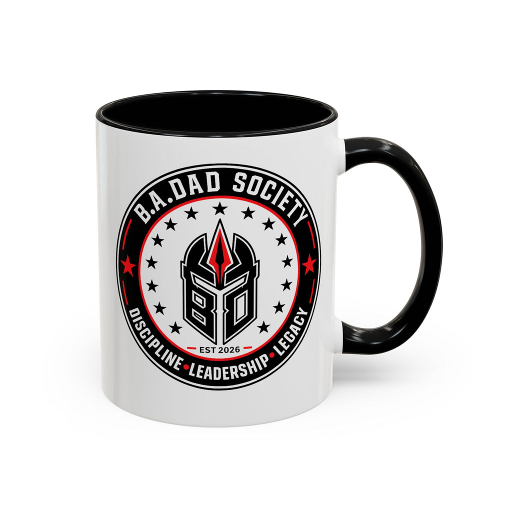 B.A.Dad Society Coffee Mug — Black Accent 11/15oz