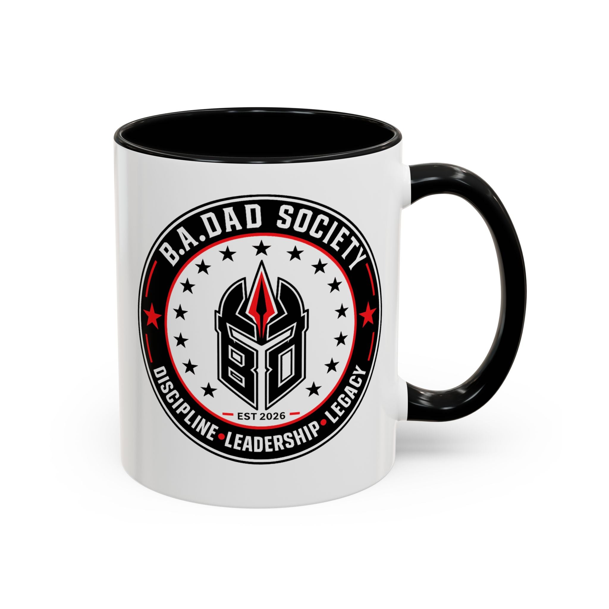 B.A.Dad Society Coffee Mug — Black Accent 11/15oz