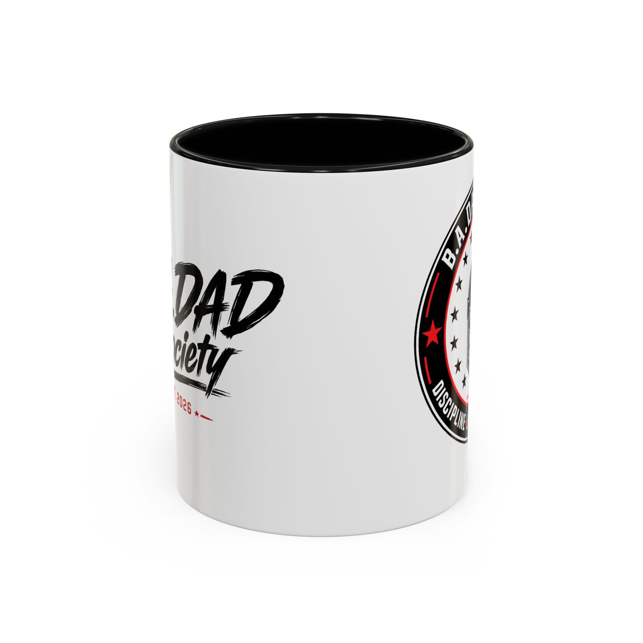 B.A.Dad Society Coffee Mug — Black Accent 11/15oz