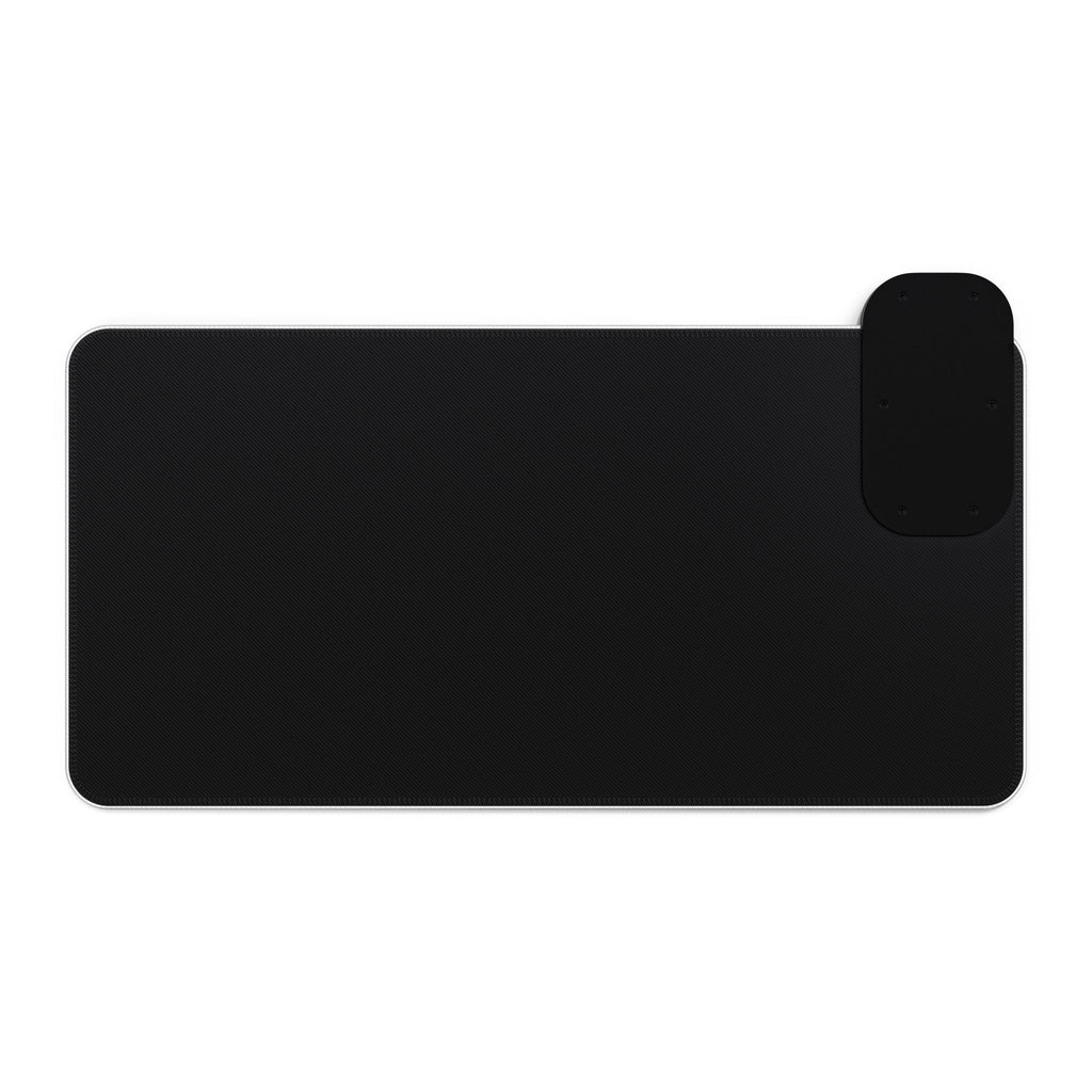 LED Wireless Charging Mouse Pad — "Lead By Example" Gaming Desk Mat