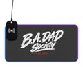 LED Wireless Charging Mouse Pad — "Lead By Example" Gaming Desk Mat