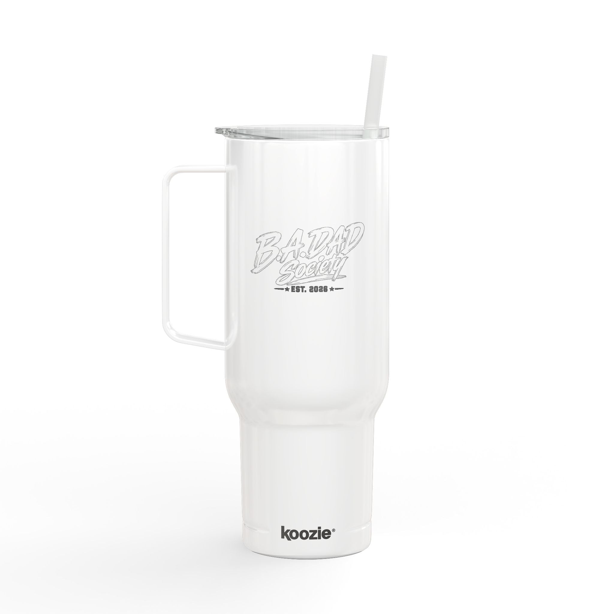 Engraved 40oz Insulated Tumbler with Lid & Straw