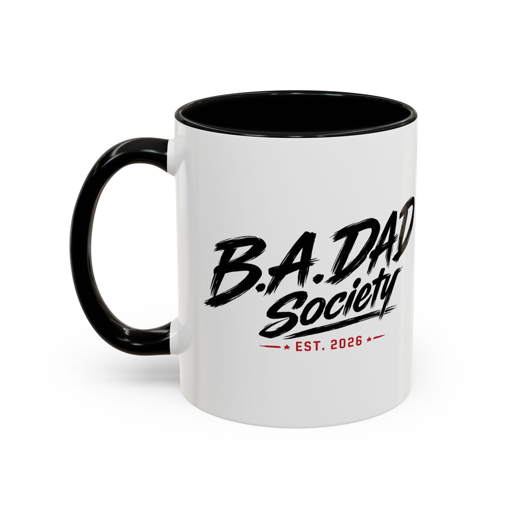 B.A.Dad Society Coffee Mug — Black Accent 11/15oz