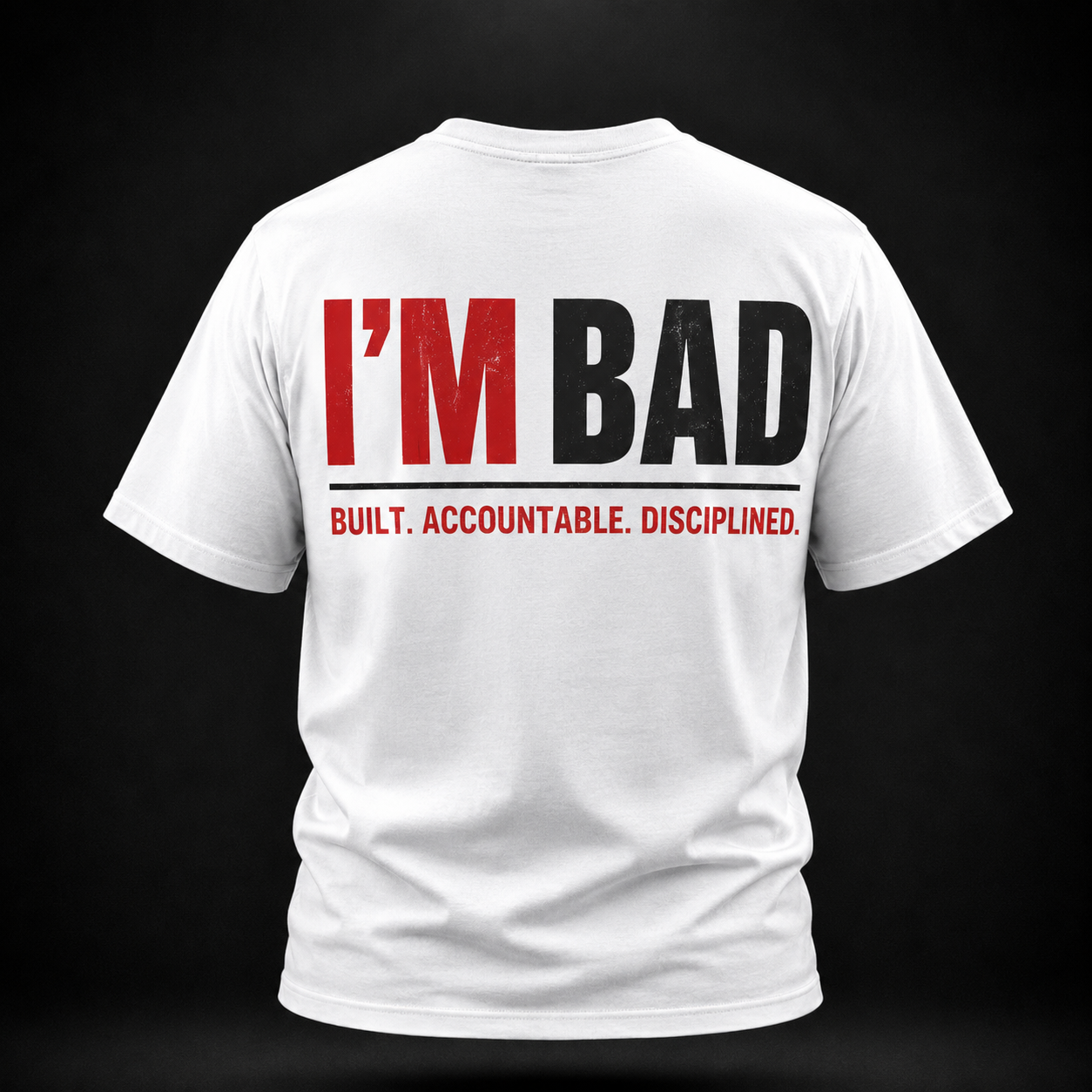 Built. Accountable. Disciplined. DAD- Performance Tee
