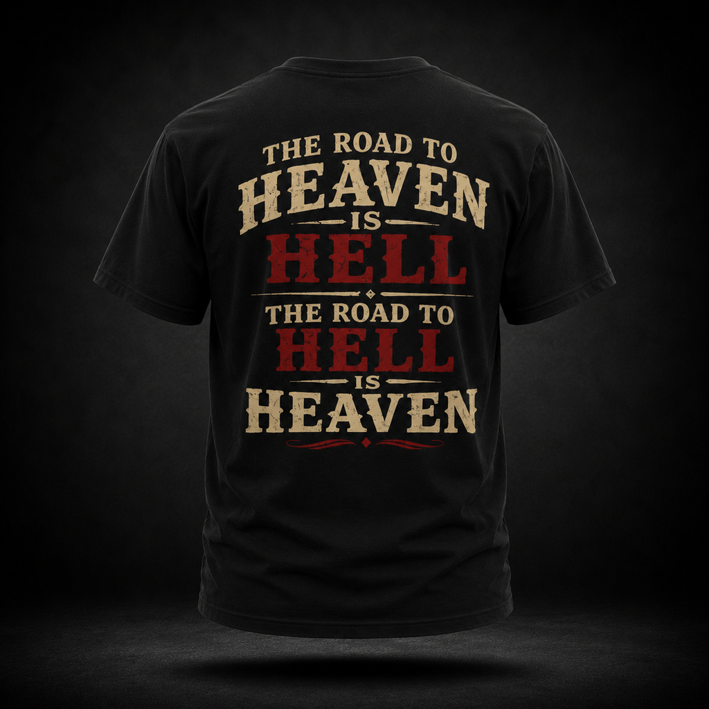 The Road to Heaven Is Hell Performance Tee