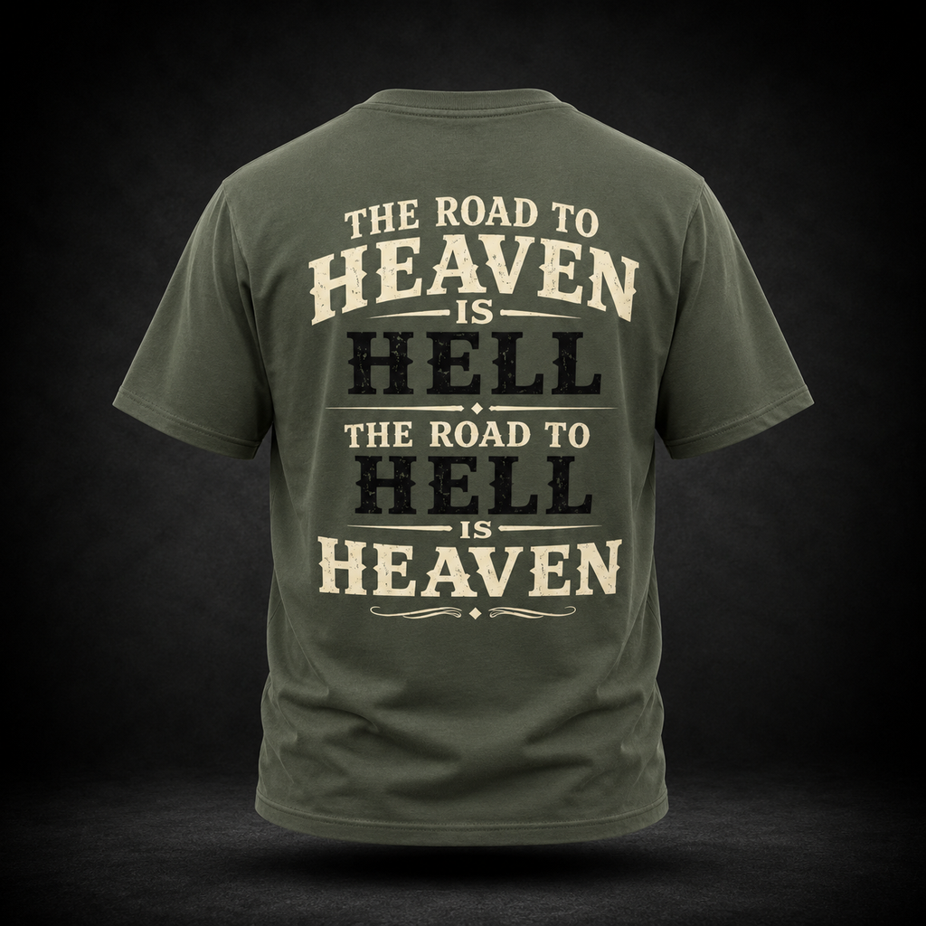 The Road to Heaven Is Hell Performance Tee