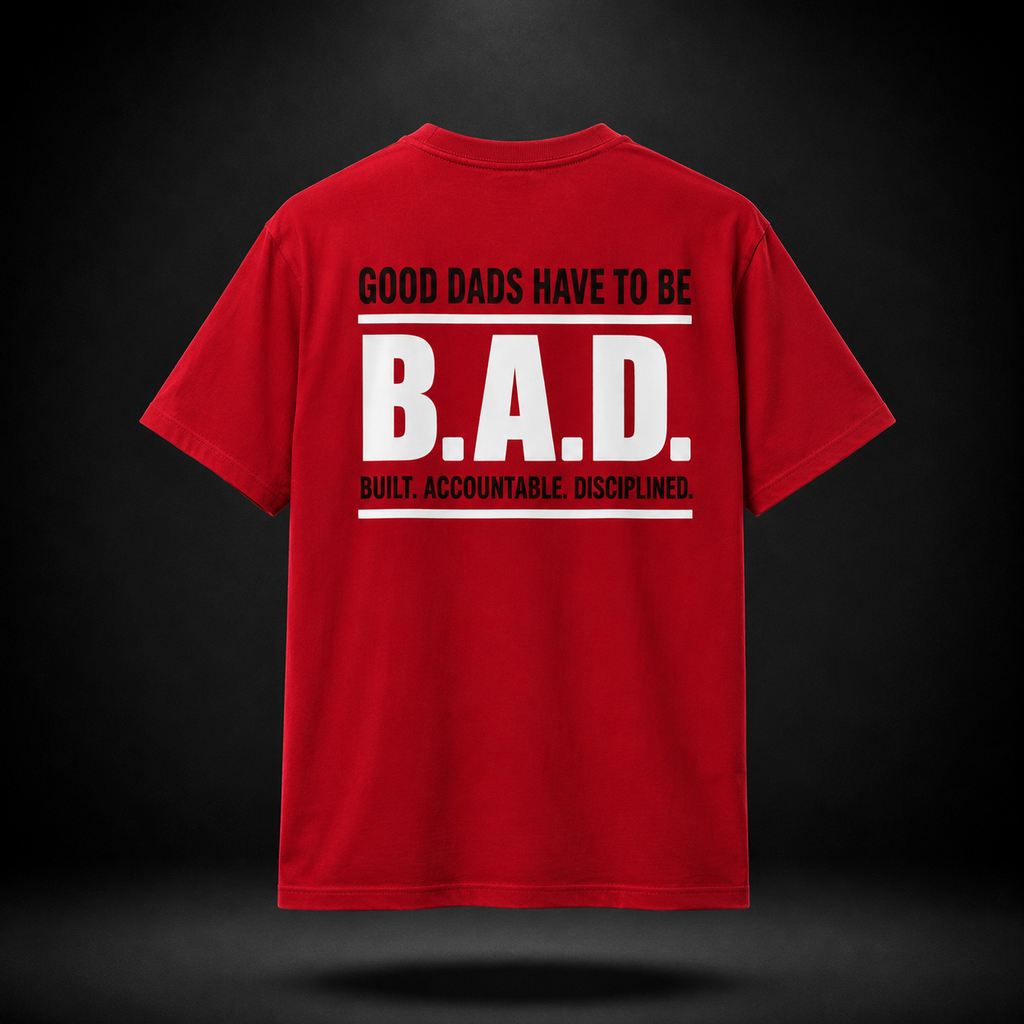 Built. Accountable. Disciplined. DAD- Performance Tee