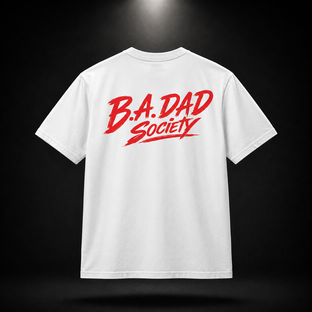 B.A.Dad Society standard script Heavyweight Short Sleeve