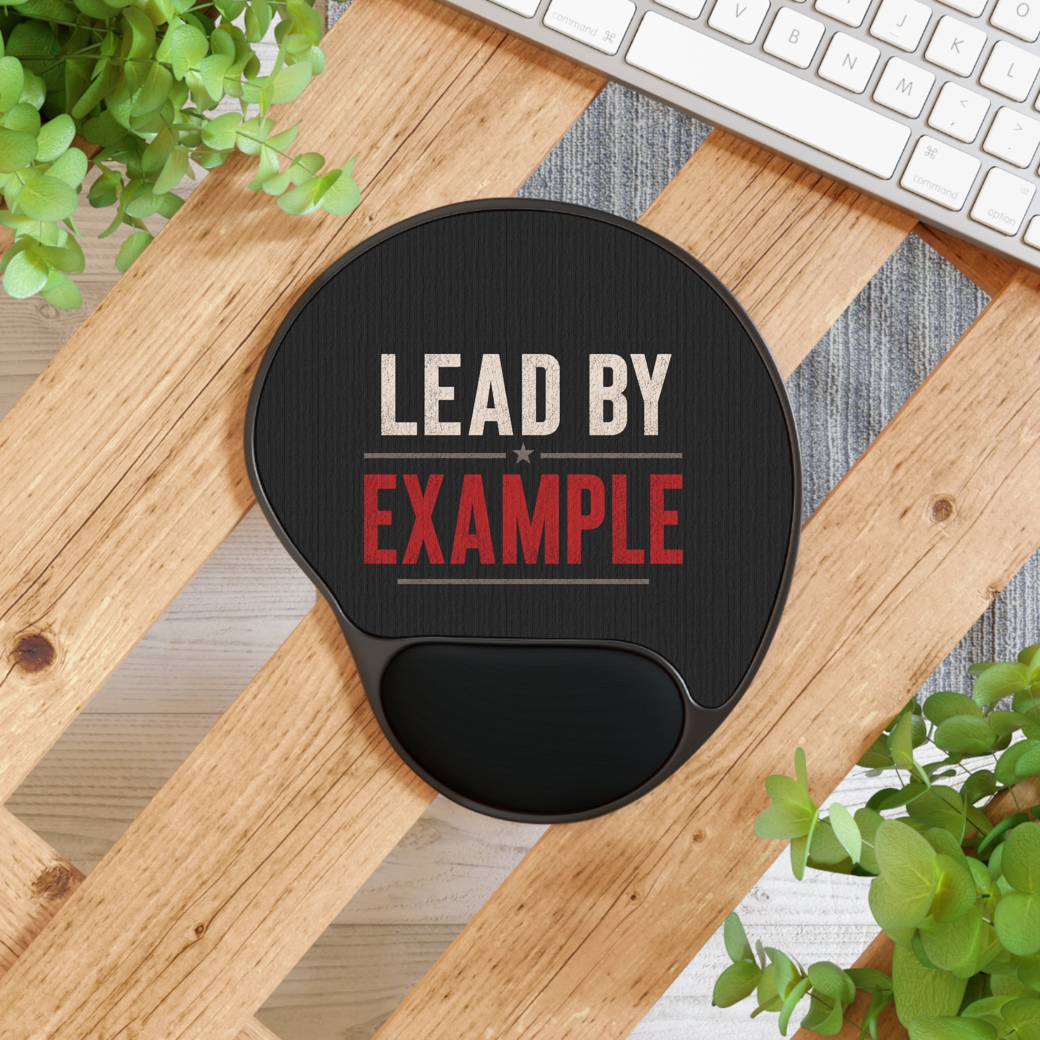 Lead By Example Mouse Pad with Wrist Rest