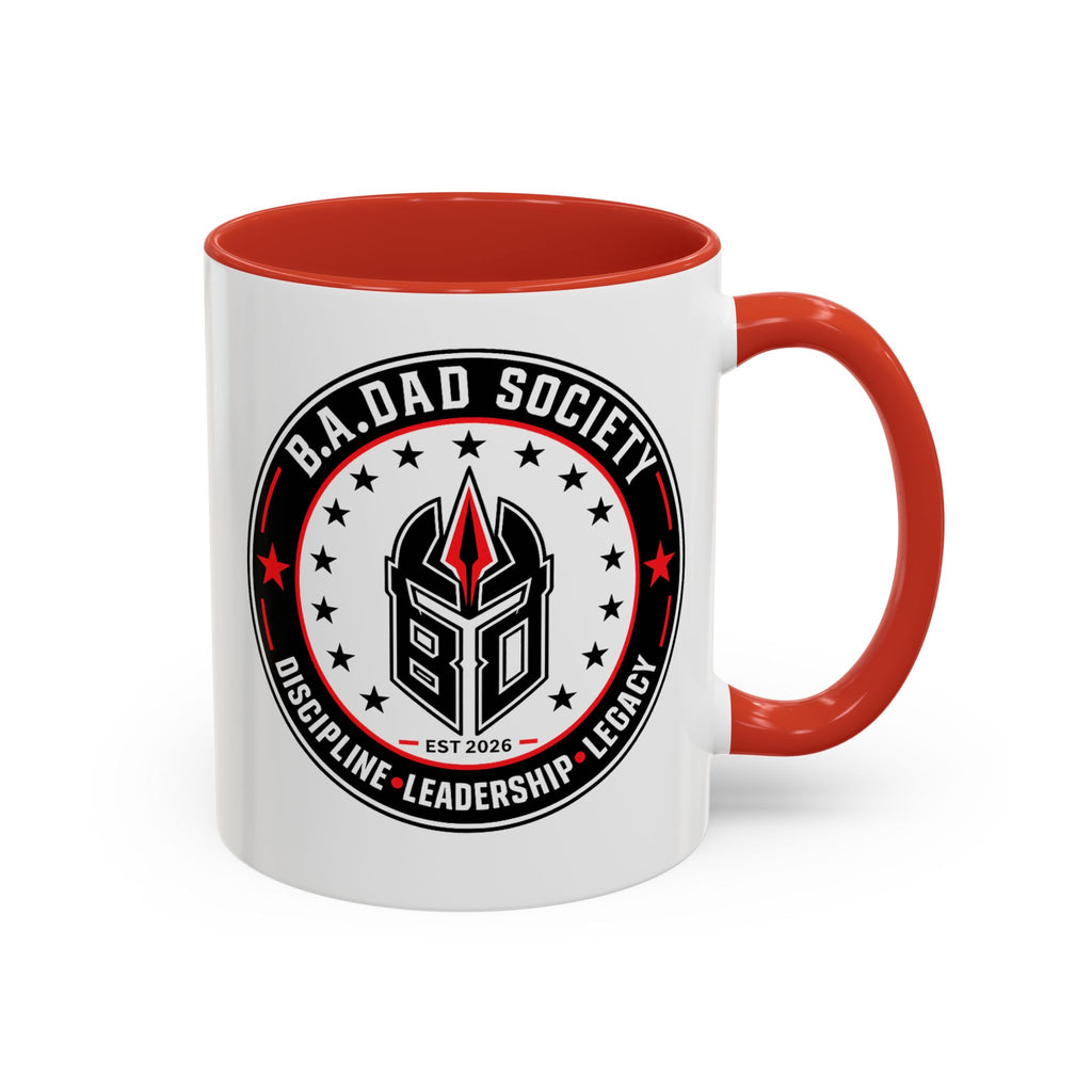 B.A.Dad Society Coffee Mug — Black Accent 11/15oz