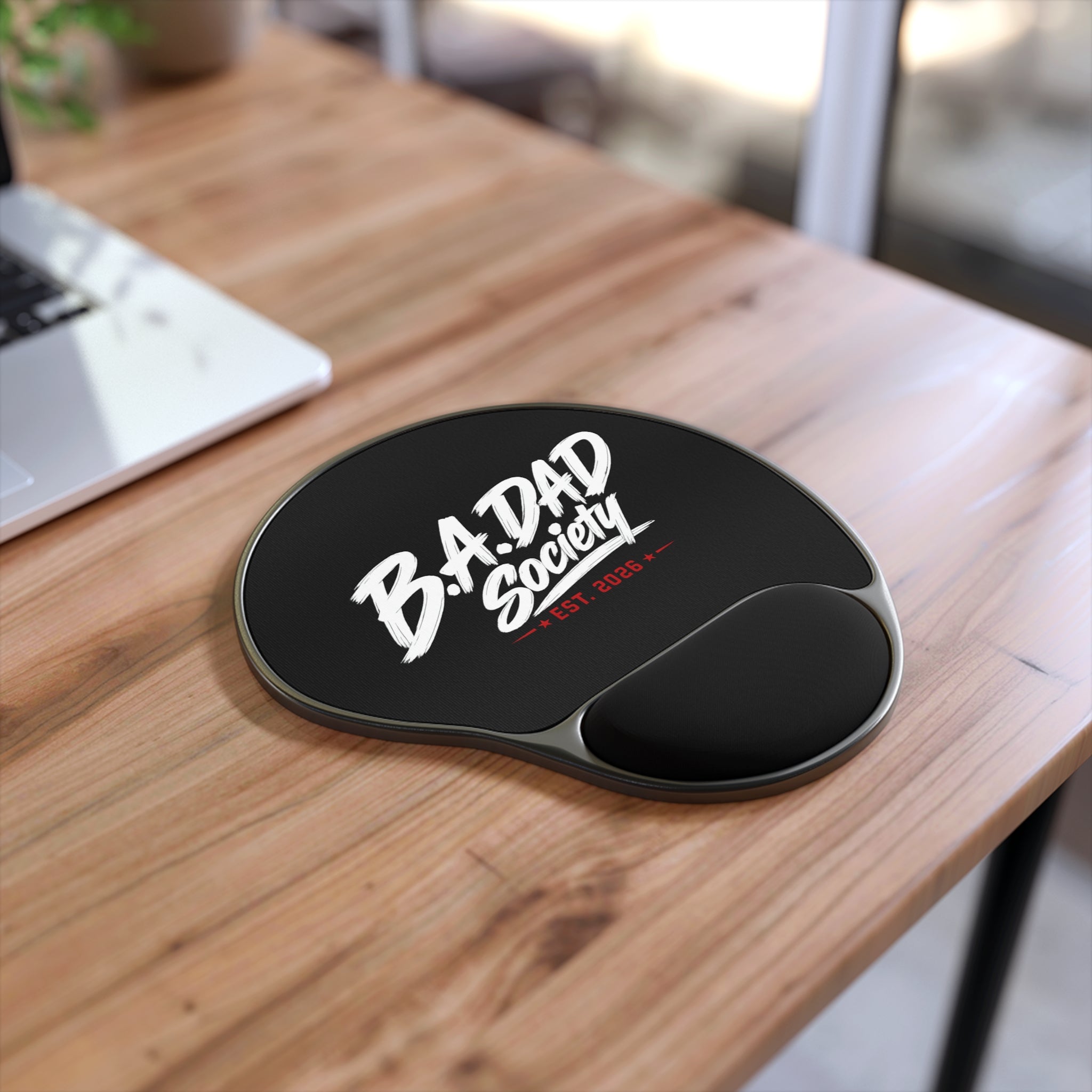B.A.Dad Society Mouse Pad with Wrist Rest