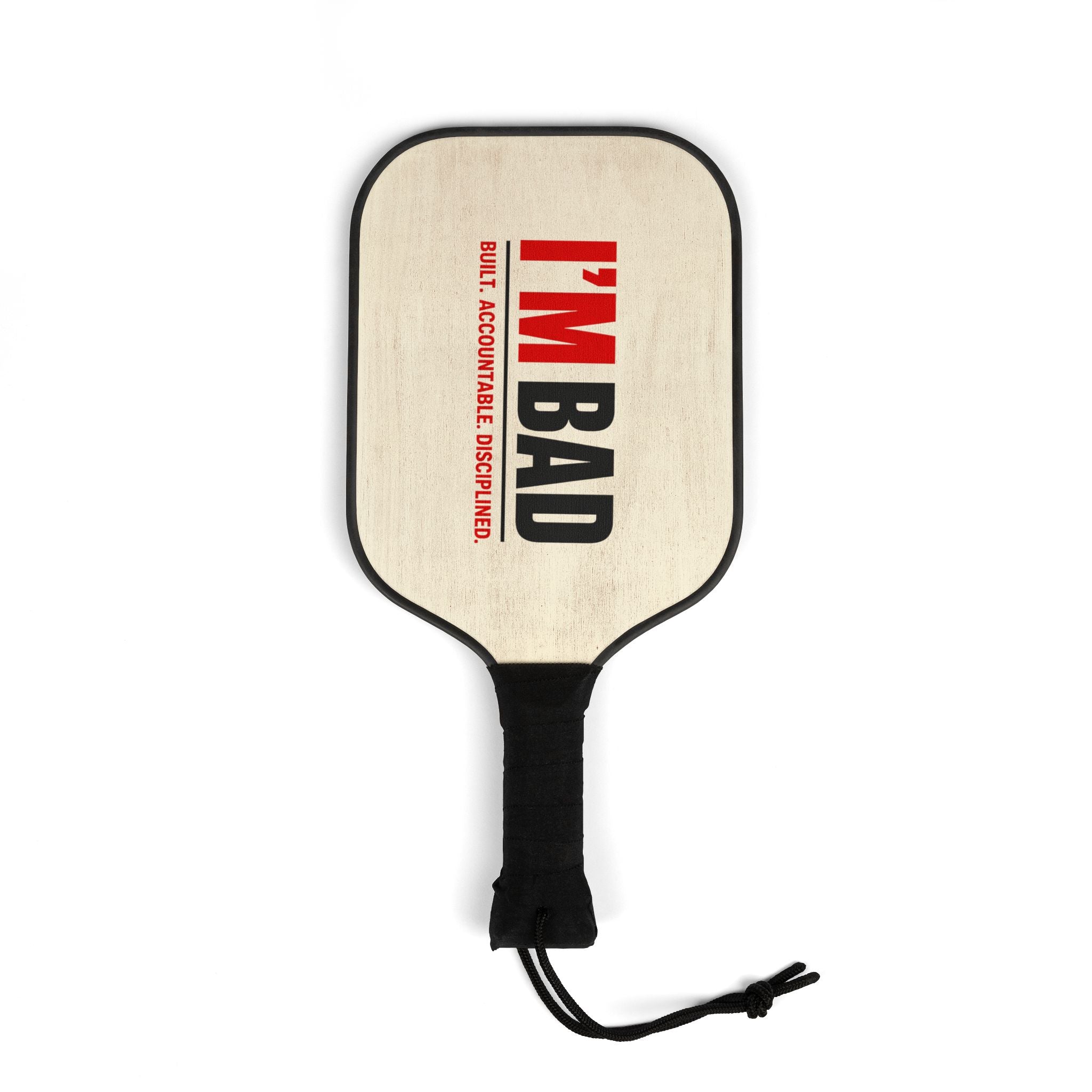 'I'M BAD' Graphic Pickleball Kit (2 Paddles + Balls)