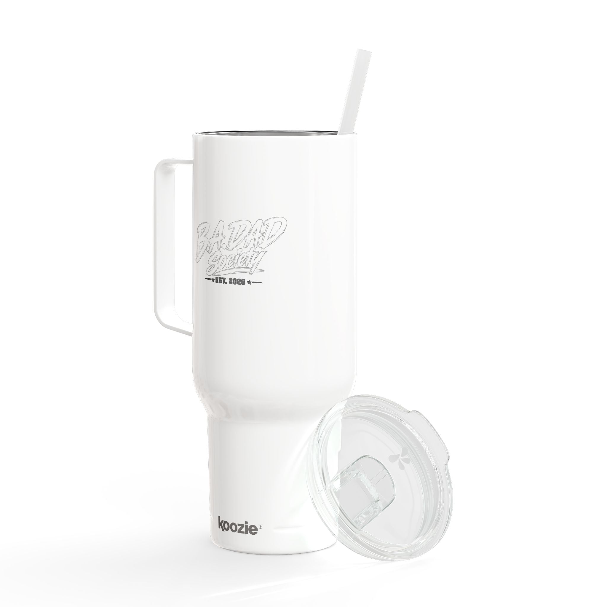 Engraved 40oz Insulated Tumbler with Lid & Straw