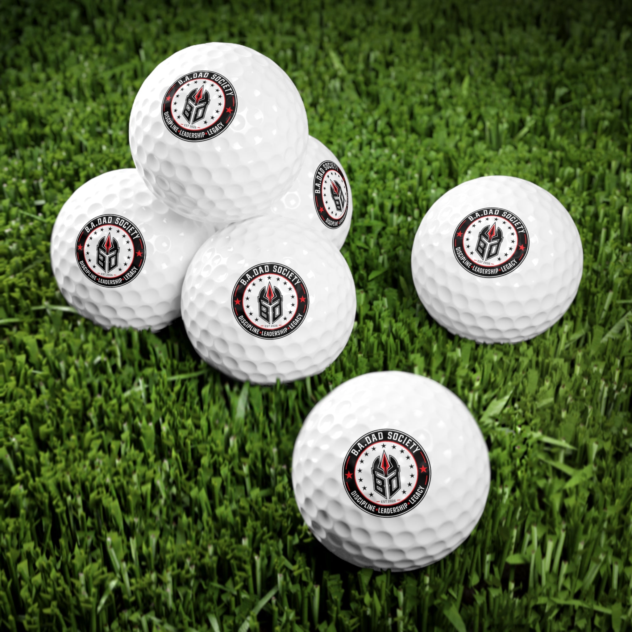 B.A.Dad Golf Balls, 6pcs