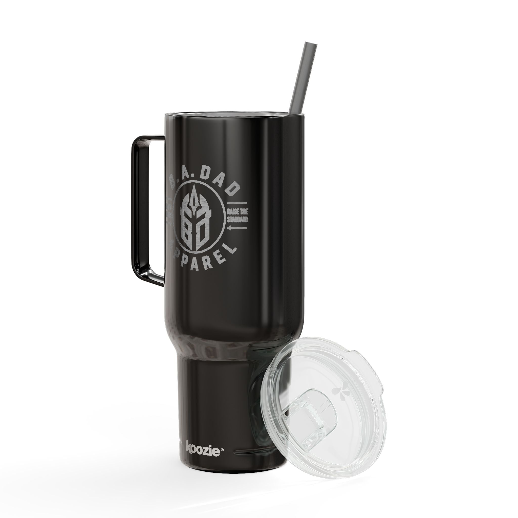 Engraved 40oz Insulated Tumbler with Lid & Straw