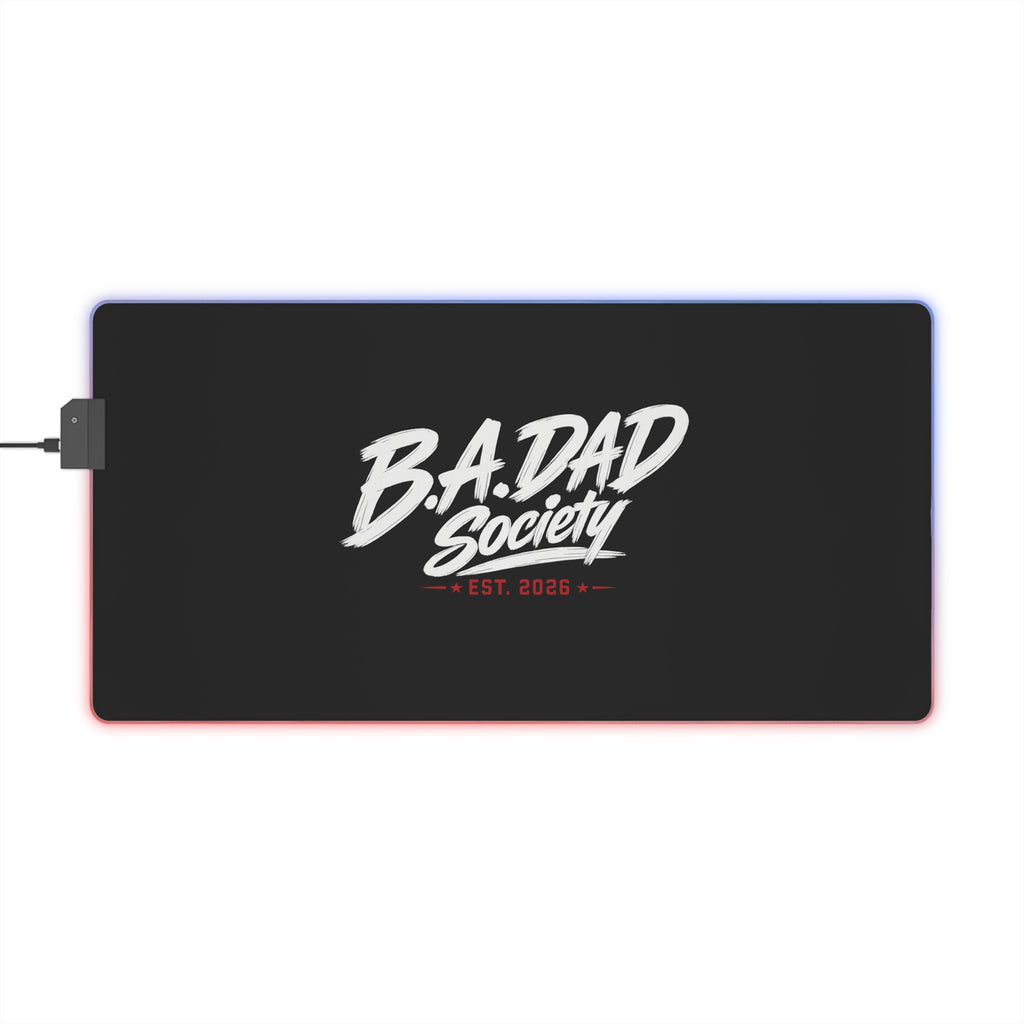 LED Gaming Mouse Pad — " Lead by Example" RGB Extended Desk Mat